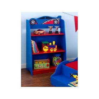 Racecar Bookcase KidKraft 76042 Child Blue Car Wood Kids