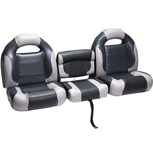 Deckmate 3 Piece 61 Bass Boat Bench Seats Set Charcaol Gray