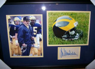 Bo Schembechler Autographed Framed Michigan Collage