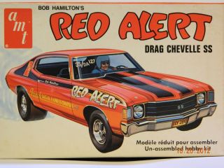 AMT Red Alert Bob Hamiltons Chevy Drag Chevelle SS 1 25 Scale Plastic 