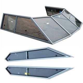   Cruiser Boat Windshield with Port and Starboard Boat Windows
