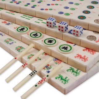 American Western Bone Bamboo mAh Jongg Mahjong Bats