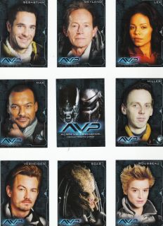 Alien vs Predator Movie Complete 90 Card Set Promo Card