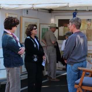   with patrons at last weekends Bonita Springs National Art Festival