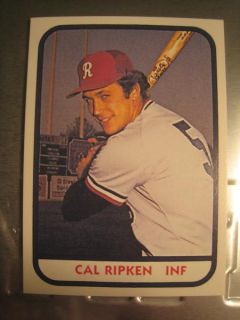 1981 Cal Ripken Jr. TCMA Rochester Red Wings Minor League Card   VERY 
