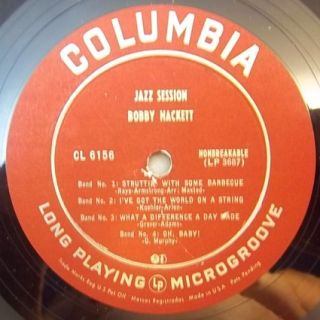 bobby hackett jazz session columbia cl 6156 us 1951