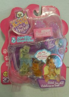 Kitty in My Pocket 3 Charms Kitties New in Package