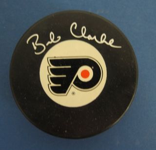 Bobby Clarke Flyers Autographed Signed Hockey Puck