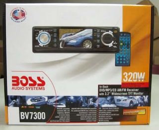 New Boss BV7300 3 2 Widescreen TFT LCD Monitor w DVD