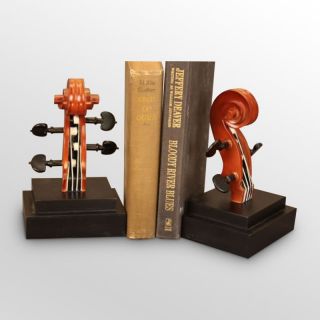 Bookends depicting the scroll and neck of a violin makes a great gift 