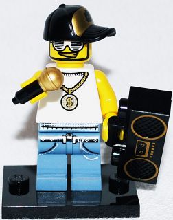 Lego Minifigures Rapper DJ with Boombox and Mic Set 3