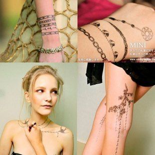 Sexy Fashion Ladies Body Art Temporary Tattoo Sticker