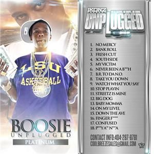 Lil Boosie Unplugged Platinum Hip Hop Rap Mixtape Mix CD