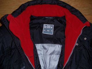 Kily A W T Full Body Snow Ski Jacket Black Red Mens Medium France