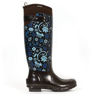 Bogs Riding Boot Women Blue Corsage Allweather 52253
