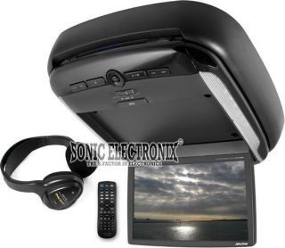   PKG RSE2 10.2 TFT LCD Overhead Flip Down Monitor Screen w/ DVD Player