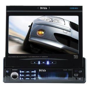 Boss BV9993 in Dash Motorized Flip 7 Monitor Car DVD Player Receiver 