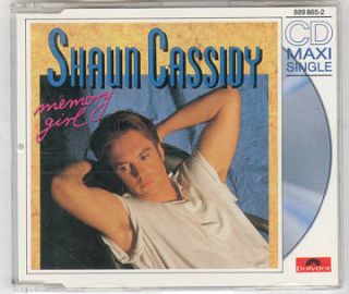 Shaun Cassidy Memory Girl CD Single C 1989 Bolland