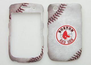 Boston Red Sox Faceplate Cover Case For BlackBerry Curve 3G 9330 9300 
