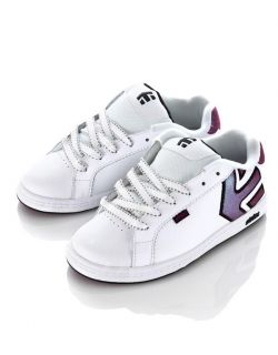   Kids Girls White Leather Skate Shoes Sneakers All Sizes $65