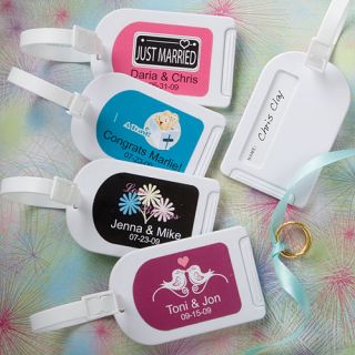 120 Personalized Expressions Collection Luggage Tag Wedding Favors