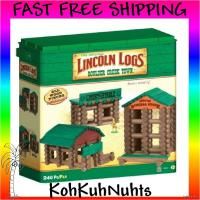 Lincoln Logs Boulder Creek Town Building Set 240 PC The Original All 