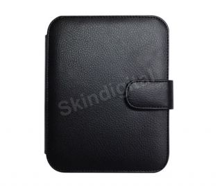 For Nook Simple Touch Black Genuine Leather Case Cover