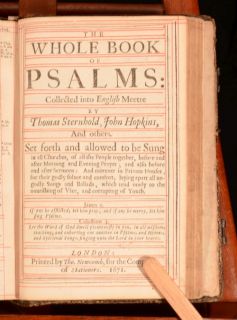 1671 Book of Common Prayer Sacraments Rites with Apocrypha and Psalms 