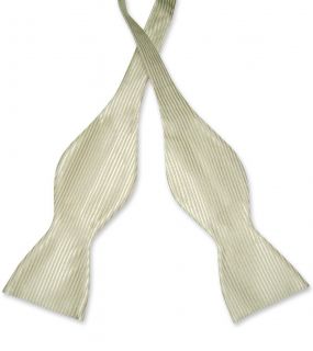 Antonio Ricci Self Tie Bow Tie Solid Olive Green Color Mens Bowtie 