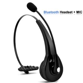 Bluetooth Headset Boom Mic with Recording and Playback