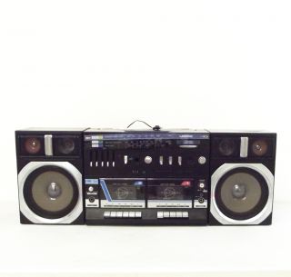  Vintage Tape Player Boombox Ghetto Blaster Radio Detachable Speakers 