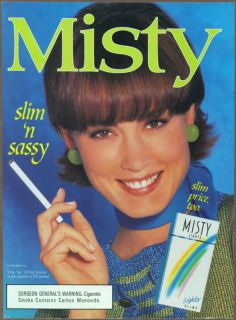 Misty cigarettes 1995 print ad / magazine advertisement,  