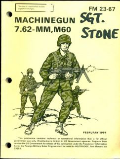 february 1984 7 62 mm m60 machine gun field manual u s army