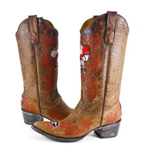   of Georgia Gameday Boots Womens Cowboy Boots Shoes 7 New