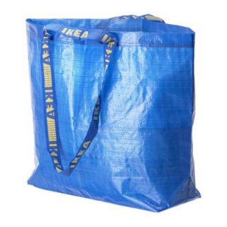IKEA~Medium 10Gallon Blue Bag Reusable Tote~ Laundry, Groceries, Beach 