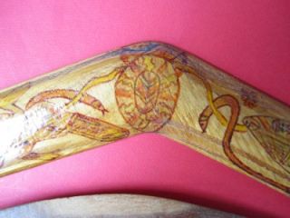   vintage Australian Aboriginal Boomerangs Harbor Bridge & Childs Art