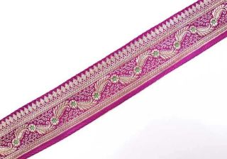 This type of metallic, jacquard trim is traditionally woven in the 