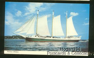 Victory Chimes Schooner Boothbay Harbor Maine PC 1978