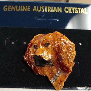  Lauren Spencer Pin Boykin Dog Austrian Crystal