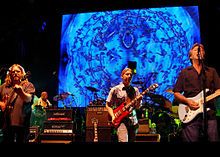 Clapton performing with The Allman Brothers Band at the Beacon 