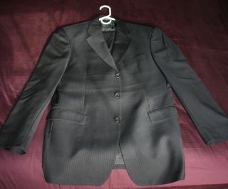 Boss Hugo Boss Black with Brown Pinstripe 3Btn Suit 40R