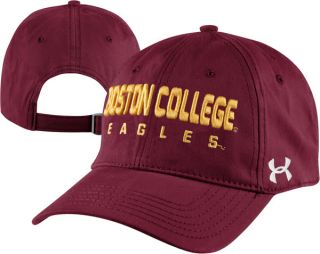 Boston College Eagles Maroon Under Armour Charged Cotton Adjustable 