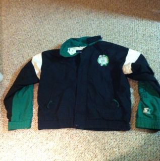 NBA Boston Celtics Starter Jacket Vintage Zip Up Windbreaker Sz. L 