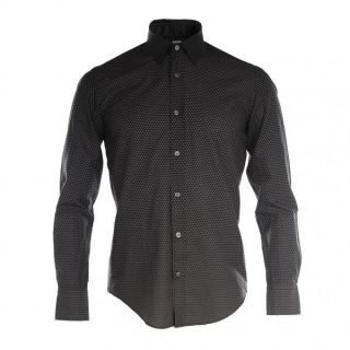 Hugo Boss Black Mens Black Ronny 12 Patterned Shirt New