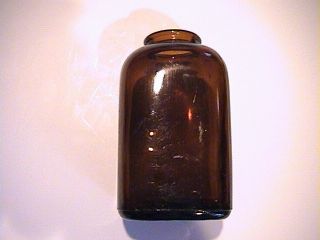  Antique Amber Bottle Collectible Glass Medicine