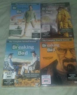 Breaking Bad The Complete Season 1 4 DVD Set Seasons 1 2 3 4 Brand new 