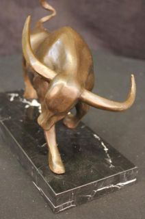 Botero Tribute Art Spanish Bull Wall Street Stock Market Bronze Statue 