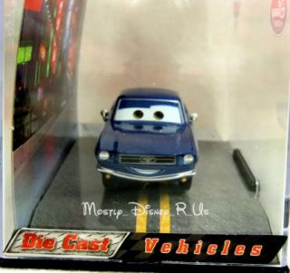  Cars 2 Brent Mustangburger Diecast in Collector Case RARE 