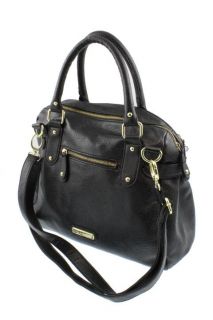   Black Tassel Embellished Adjustable Strap Bowler Handbag Large
