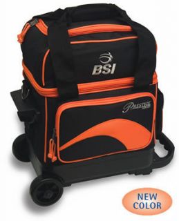 BSI Orange Black 1 Ball Roller Bowling Bag